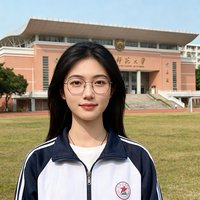 华南师范大学体育部李老师的头像，戴眼镜的女性，身着运动外套，站在学校体育馆前。